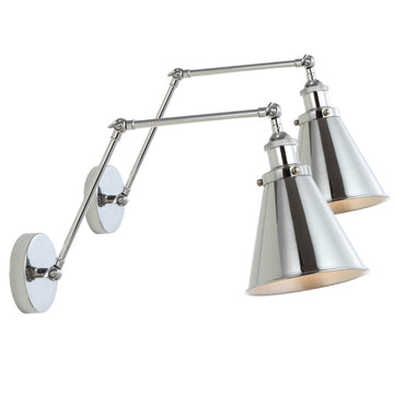 Rover 7" Adjustable Arm Metal LED Wall Sconce - JONATHAN Y